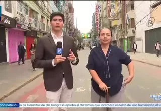 Susana Saldaña advierte que mafias siguen operando en zonas de Gamarra