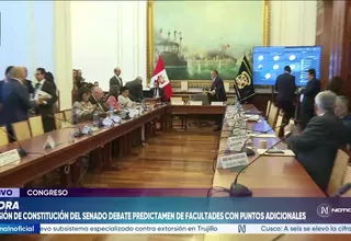 Comisión de Constitución del Senado suspende debate de facultades legislativas hasta las 5 p. m.