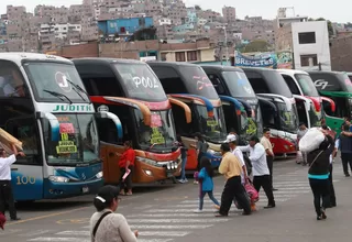 Sutran estimó que cerca de un millón y medio personas viajarán en fiestas patrias