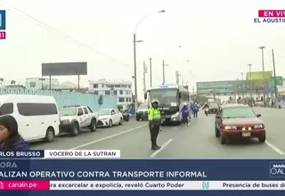 Sutran interviene transporte informal en la autopista Ramiro Prialé