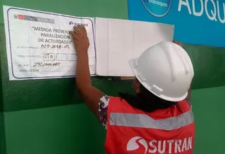 Sutran realizó clausura temporal de locales de revisión técnica vehicular