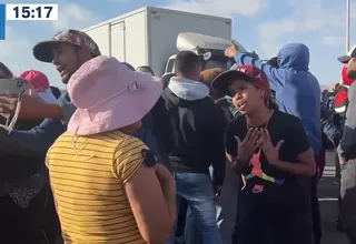 Tacna: Extranjeros indocumentados bloquean vía de acceso en la frontera