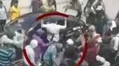 Tacna: Manifestantes agredieron con palos a taxista por no acatar paralización - Noticias de tacna