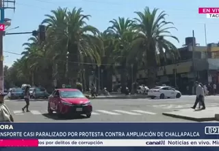 Tacna paraliza transporte y comercios por protesta regional contra la ampliación del penal de Challapalca
