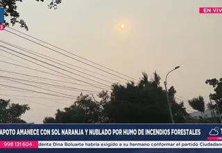 Tarapoto: Presencia de sol naranja y escasez de agua