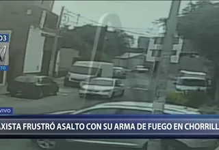 Taxista se defendió con arma de fuego tras intento de asalto en Chorrillos