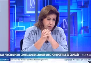 TC anula proceso penal contra Lourdes Flores por lavado de activos