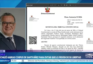 TC declara improcedente habeas corpus de Juan José Santivañez