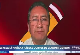 TC evaluará este miércoles el hábeas corpus de Vladimir Cerrón