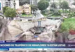 Teleférico en Miraflores entra en fase de pruebas técnicas previo a su puesta en marcha