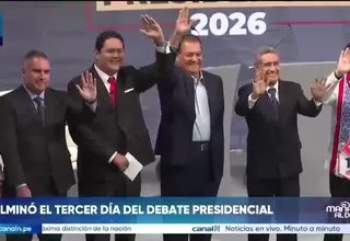 Tercer debate presidencial marcado por cruces y propuestas