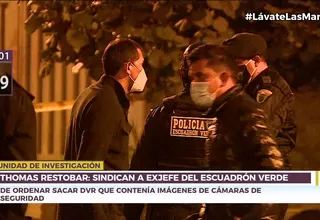 Revelan que exjefe del Escuadrón Verde ordenó sacar el DVR de cámaras de Thomas Restobar