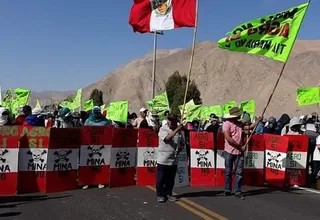 Bloquean vías en Islay ante fallo del Consejo de Minería sobre Tía María