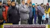 Ticlio: transportistas bloquean la vía en protesta contra el peaje - Noticias de ticlio