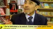 Tiempo de Leer en la FIL: médico Emilio La Rosa presentó ‘De la felicidad a la salud’ - Noticias de emilio-lozoya