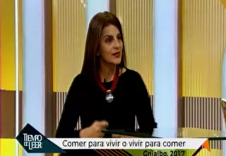 Tiempo de leer: Sara Abu-Sabbah nos habla de 'Comer para vivir o vivir para comer'