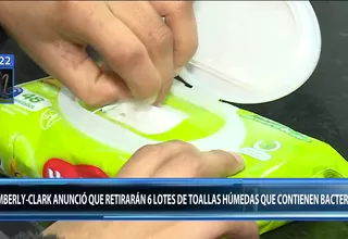 Toallitas húmedas: anuncian retiro de lotes de Huggies que contienen bacteria