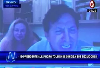 Toledo dio mitin vía Skype: "Caminaré siempre de pie, nunca de rodillas"