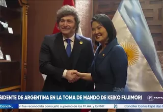 Toma de mando de Keiko Fujimori: la visita de Javier Milei