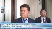 Fiscal Tomás Gálvez se allanó al pedido de impedimento de salida del país  - Noticias de tomas-galvez