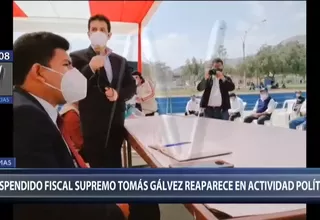 Tomás Gálvez: Suspendido fiscal supremo reapareció en una actividad política