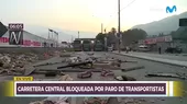 Carretera Central: Tramo permanece bloqueado desde la madrugada - Noticias de madrugada