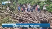 Tránsito restringido por huaicos en Huánuco - Tingo María - Noticias de huaicos