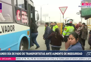 EN VIVO | Transportistas acatan hoy segundo día paro