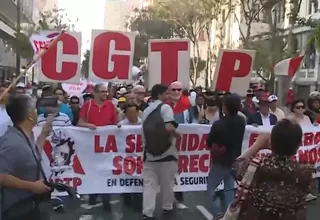 Transportistas realizaron movilización en rechazo a extorsiones