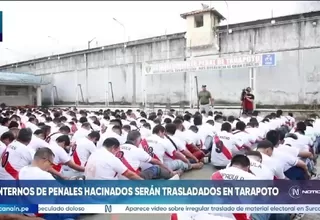 Trasladarán 91 internos a penal de Tarapoto para reducir hacinamiento