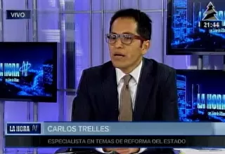 Trelles: “El estado recibe demandas permanentemente”