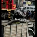 Tren chocó contra auto en El Agustino
