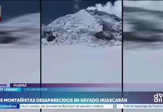 Tres montañistas peruanos desaparecidos en nevado Huascarán