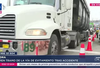 Triple choque cerró la Vía de Evitamiento por casi tres horas