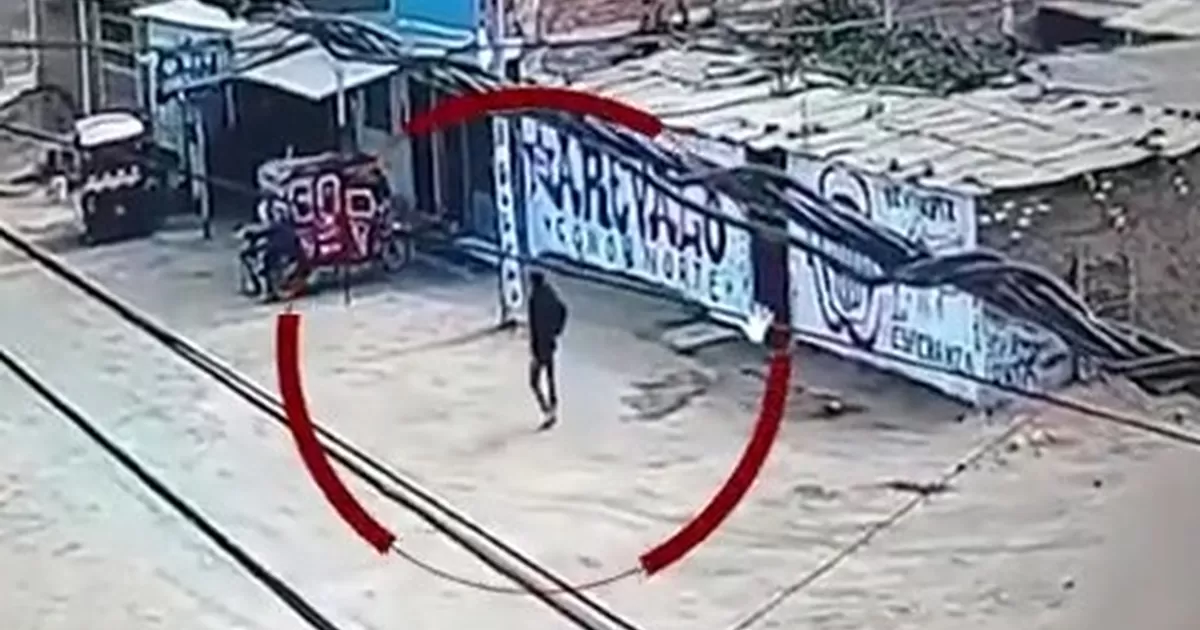 Trujillo: cámaras de seguridad captan a doble asesinato