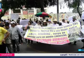 Trujillo: Ciudadanos protestan exigiendo mayor seguridad ante extorsiones 