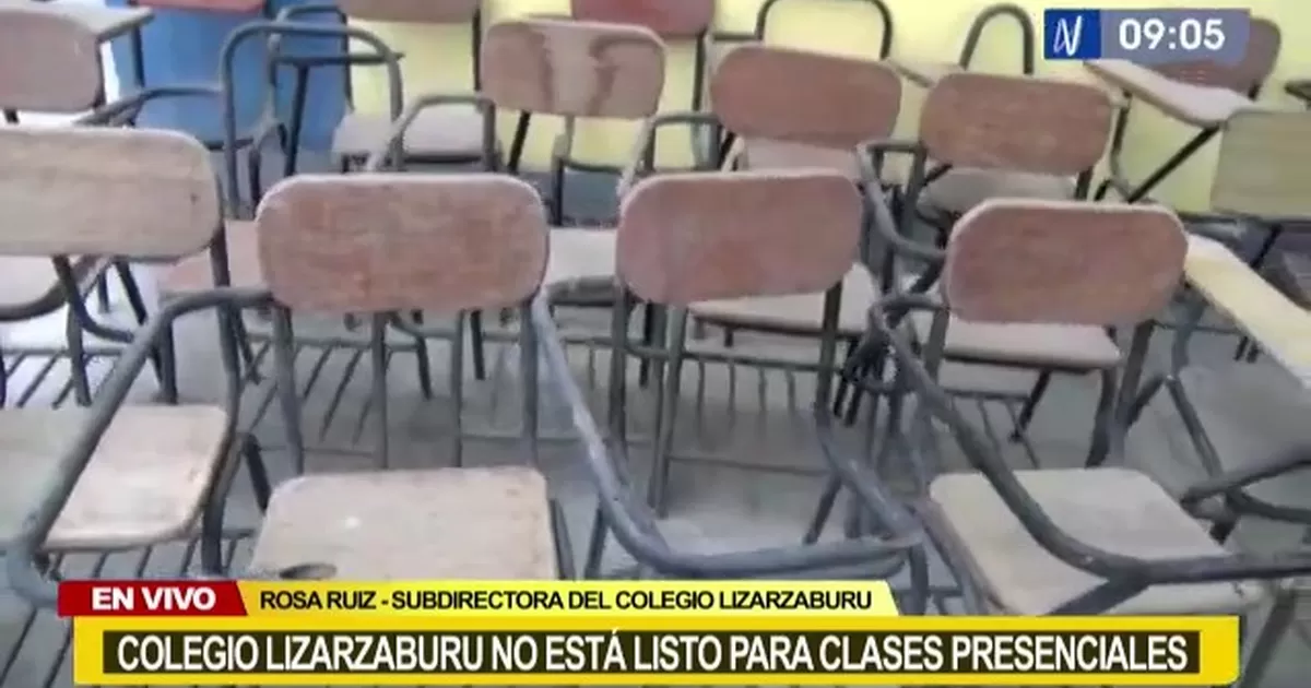 Trujillo: Denuncian que colegio Lizarzaburu no está listo para clases presenciales