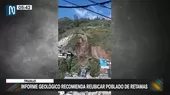 Trujillo: Informe geológico recomienda reubicar el poblado de Retamas  - Noticias de hector-valer