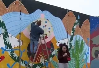 Trujillo: promueven el arte pintado en murales