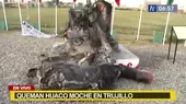 Trujillo: "Huaco de la fertilidad" de Moche fue quemado por completo - Noticias de gran-marcha-nacional