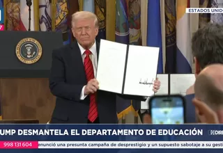 Trump firma decreto para cerrar el Departamento de Educación