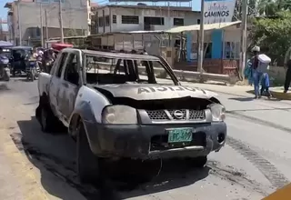 Tumbes: Contrabandistas quemaron patrullero durante intervención en Aguas Verdes 