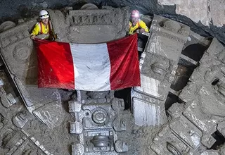 Tuneladora llega a estación Canta Callao del Ramal 4 del Metro