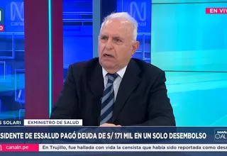UIF debe investigar pago de Segundo Acho Meno, dice Luis Solari