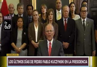 Pedro Pablo Kuczynski: así fueron sus últimos días en la presidencia 