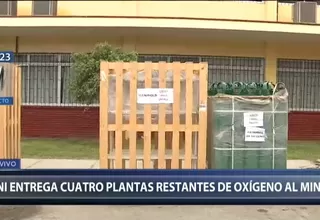 La UNI entregó cuatro plantas de oxígeno al Ministerio de Salud