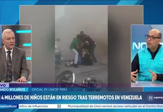 Unicef: casi 4 millones de niños en riesgo tras terremotos en Venezuela