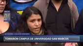 Universidad San Marcos: alumnos afirman que buscan mesa de diálogo para sus reclamos - Noticias de bypass