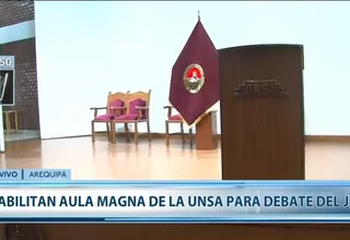 La UNSA habilita aula magna para llevar a cabo debate del JNE