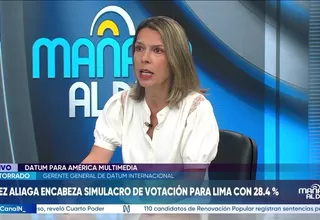 Urpi Torrado: “Nada está dicho” pese a ventaja de López Aliaga en simulacro de Datum